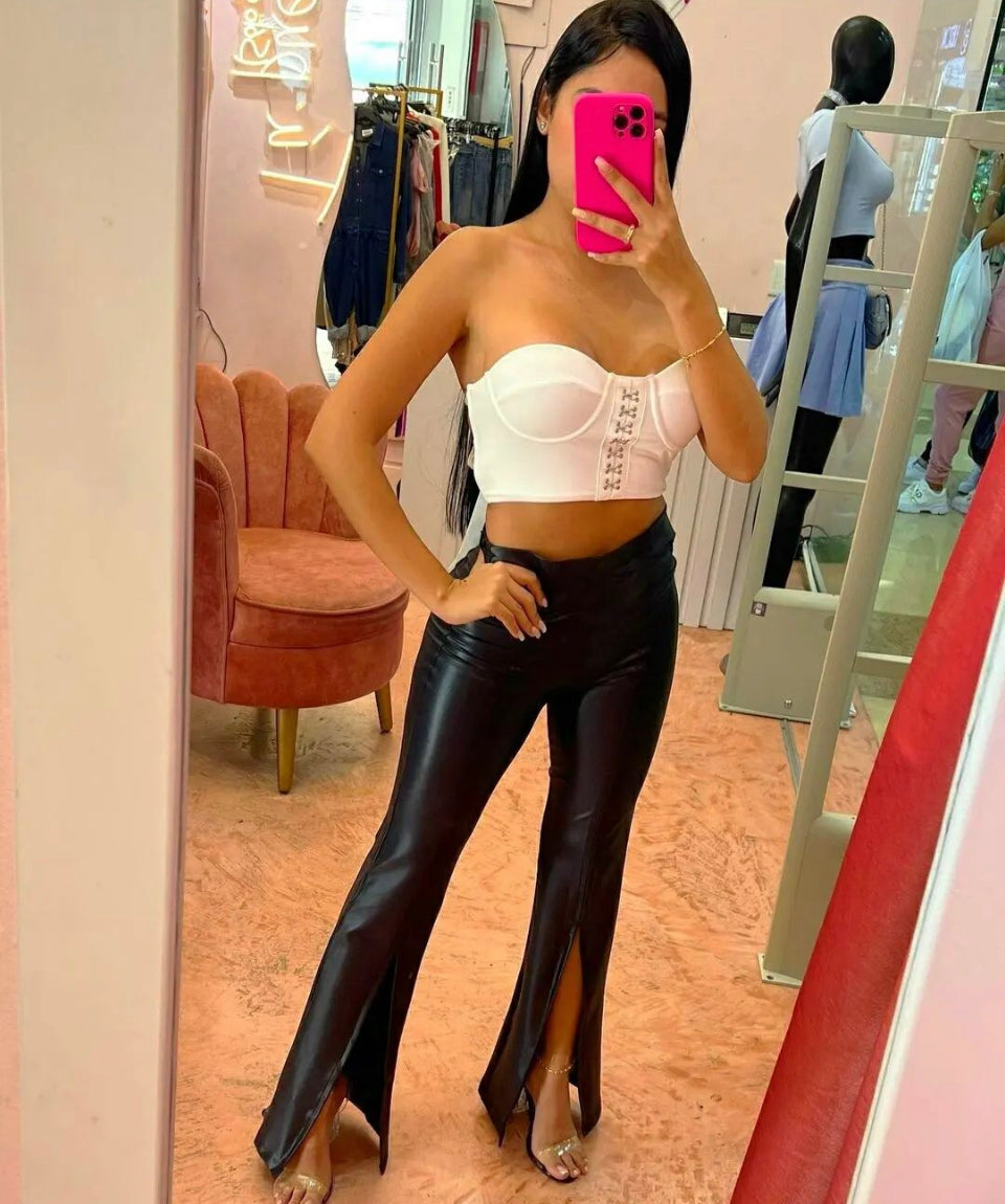 OPEN FLARED LEGGINGS