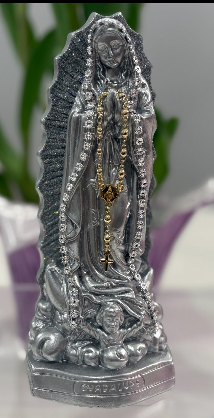 Virgin of Guadalupe figurine in Marmolina