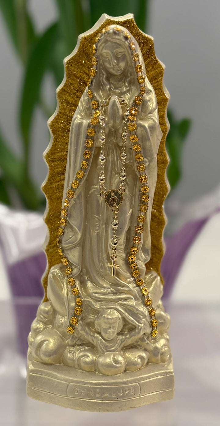 Virgin of Guadalupe figurine in Marmolina
