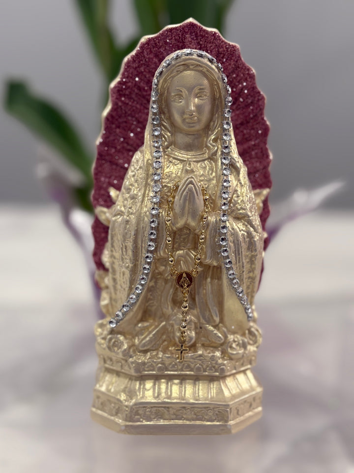 Virgin of Guadalupe figurine in Marmolina