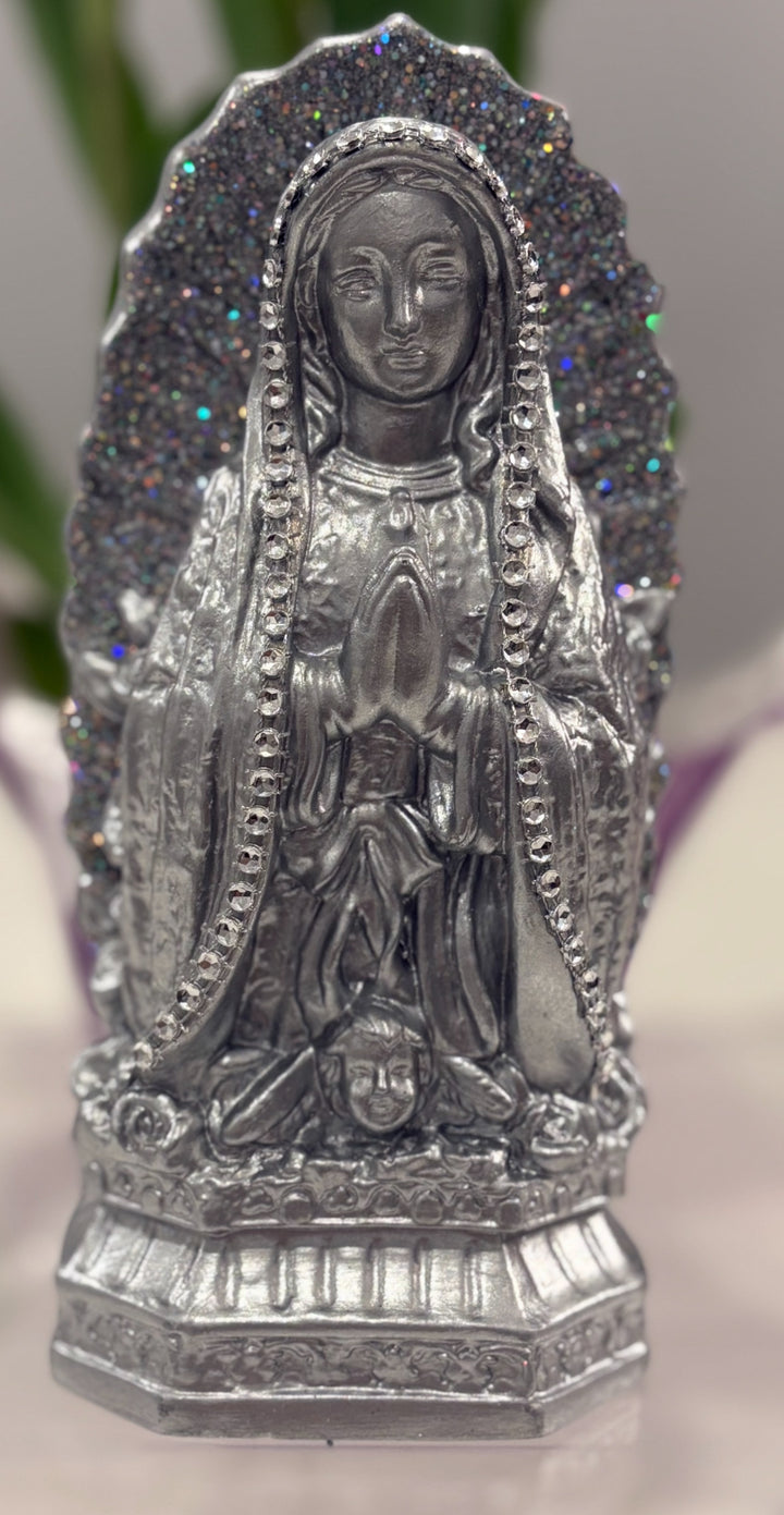 Virgin of Guadalupe figurine in Marmolina