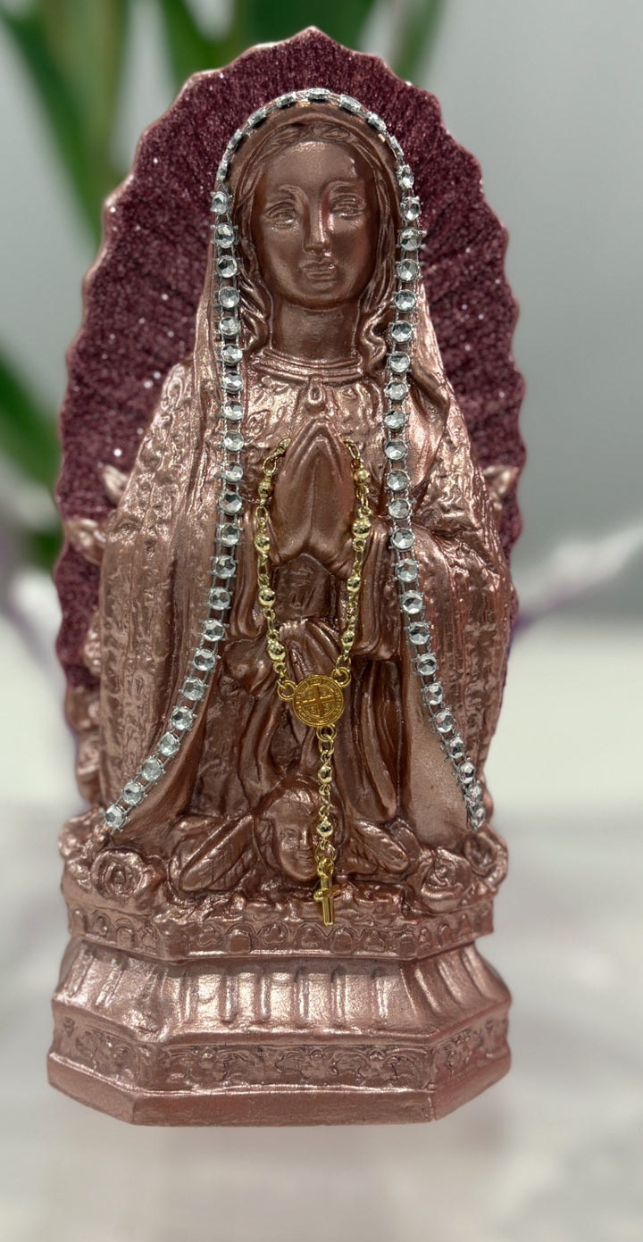 Virgin of Guadalupe figurine in Marmolina